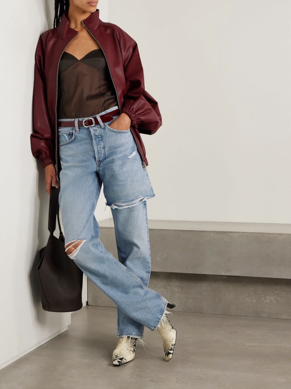 NWT AGOLDE Amryn Boyfriend Jeans. Size 27.